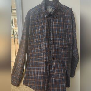 Panhandle TUF Cooper Performance‎ Xl Mens Button Up Dress Shirt Long-Sleeve